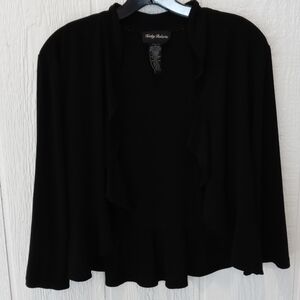 Kathy Roberts black cardigan jacket large
